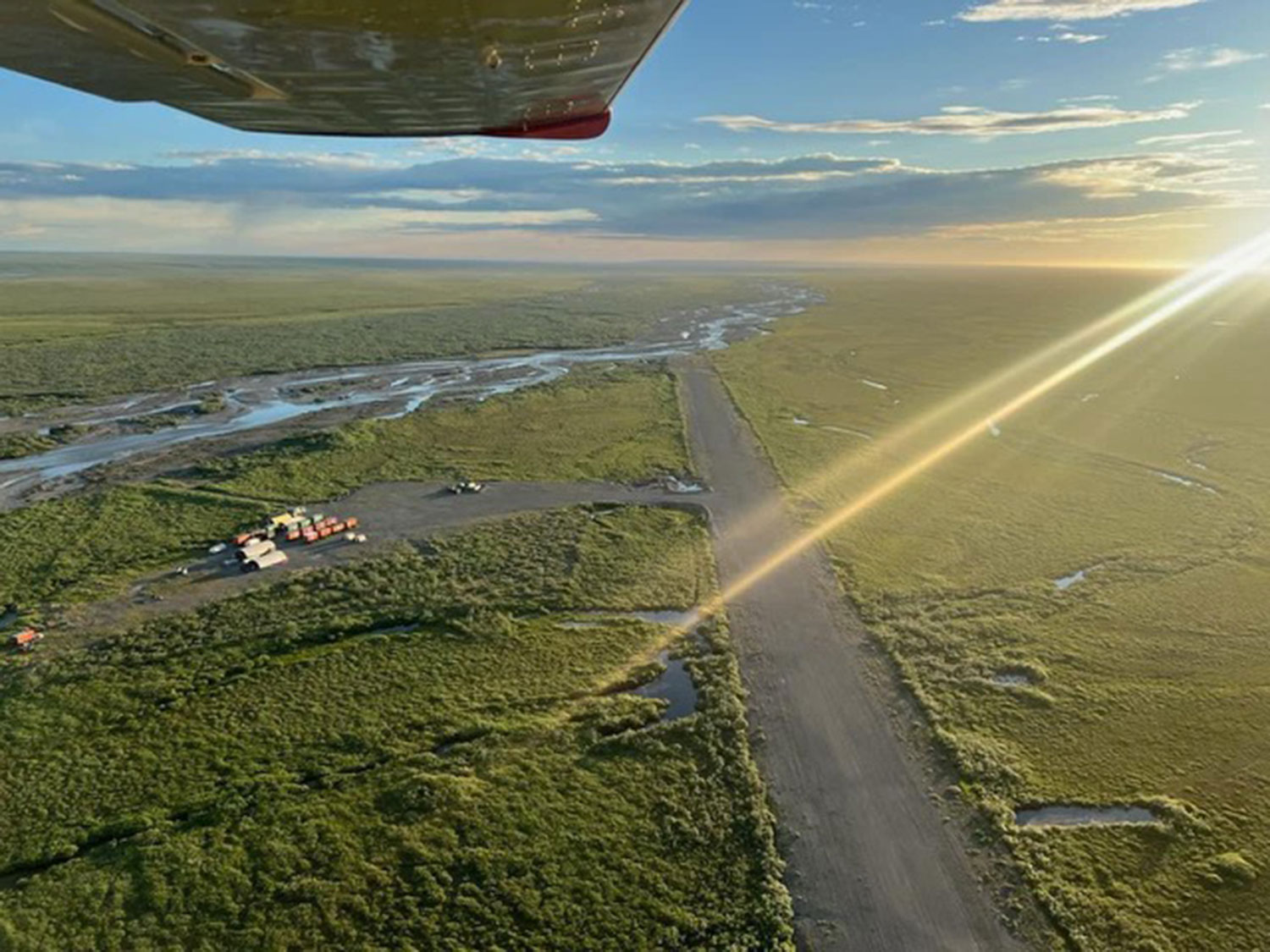 Aerial View of Kavik River Camp